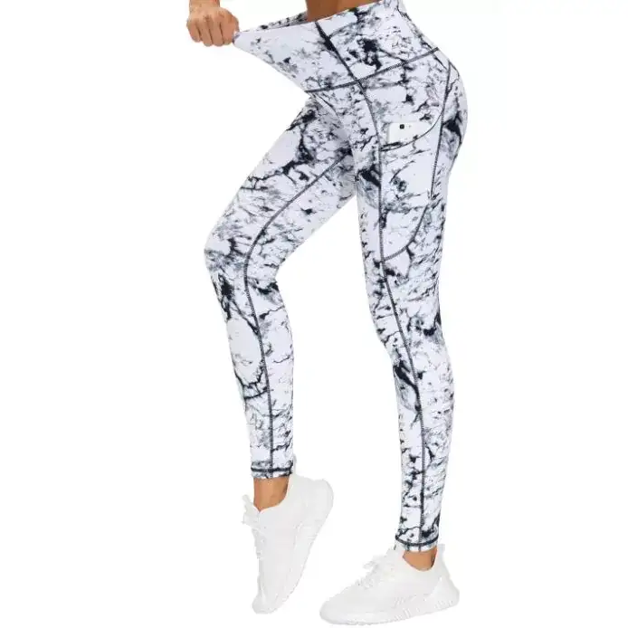 Yogaleggings med høy midje