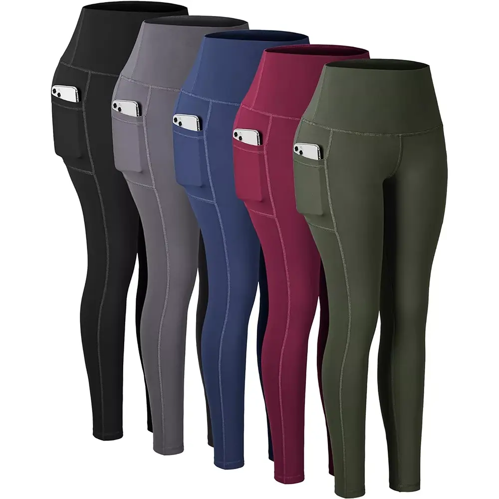 Leggings med høy midje og lommer
